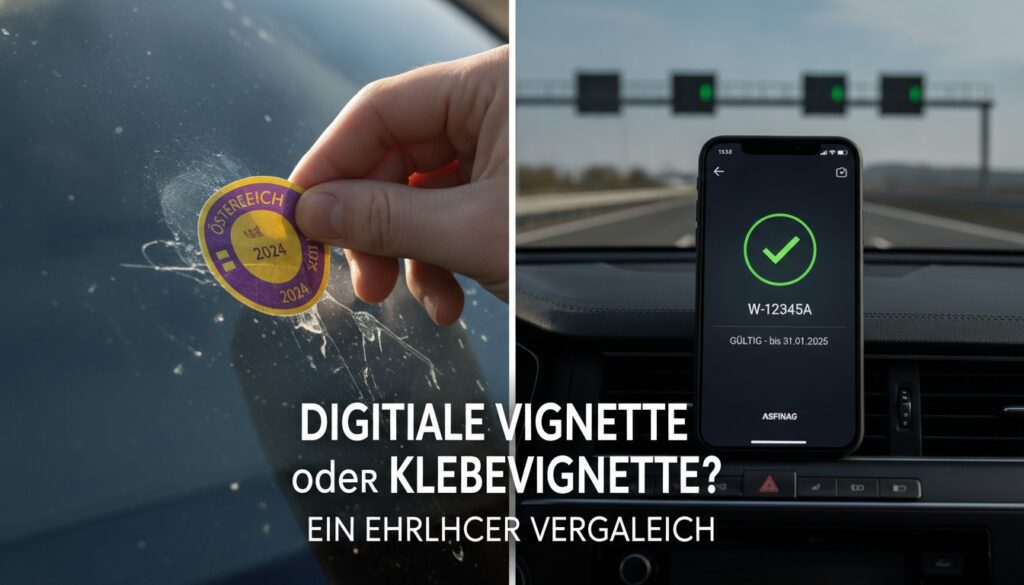 Digitale Vignette oder Klebevignette? Ein ehrlicher Vergleich beider Systeme