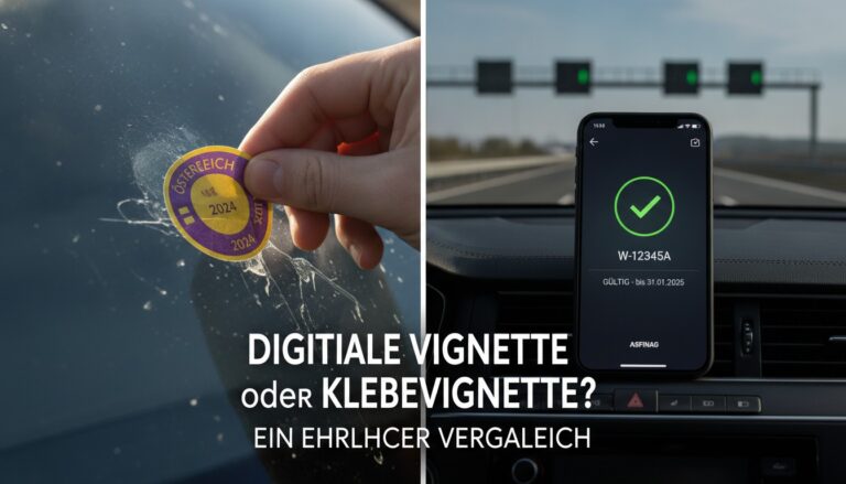 Digitale Vignette oder Klebevignette? Ein ehrlicher Vergleich beider Systeme